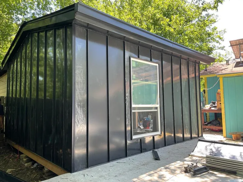 Black standing seam metal wall panels for Roof Inspection in Perkasie